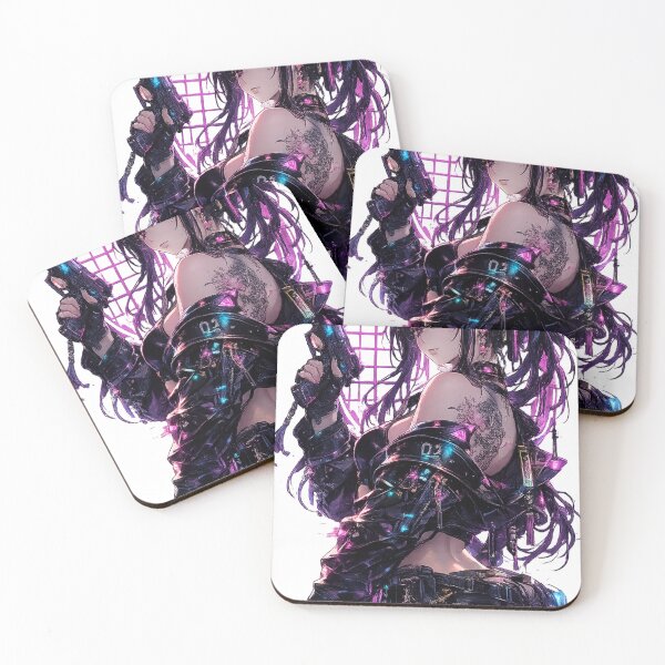 Item preview, Neon Samurai Girl designed and sold by bashhonkdesign.
