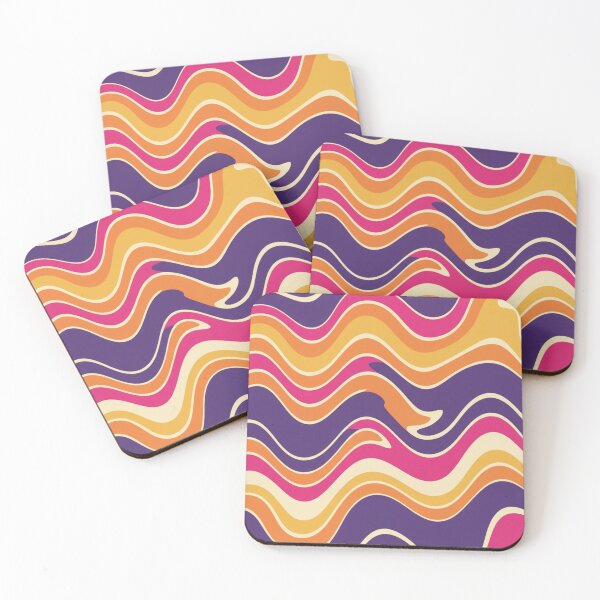 Item preview, Horizontal Retro Psychedelic Waves designed and sold by HeyHas.