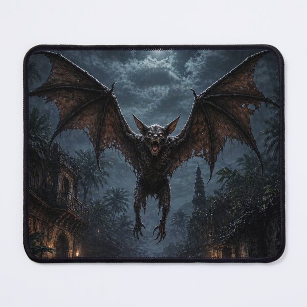 Item preview, Popobawa Cryptid Winged Demon Night Creature Artwork designed and sold by The Dark Files.