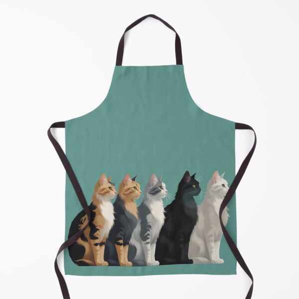 Item preview, Elegant Fluffy Crowd Cats — Side Profile Illustration MofuGyu Crowd Cats Collection designed and sold by LEO'S CREATURE れおずくりーちゃー.