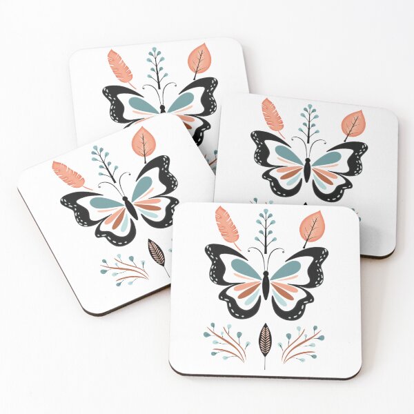 Item preview, Butterfly and Leaves Boho designed and sold by Kendall Rose Doodles.