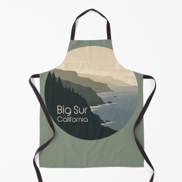 Item preview, Big Sur California Coastal Landscape | Minimal Pacific Ocean Cliff Travel Art PCH Scenic Design designed and sold by SimplyJasper.