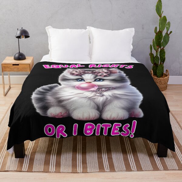 Item preview, Equal Rights or I Bites - Cute Kitten Activist designed and sold by WigOutlet.