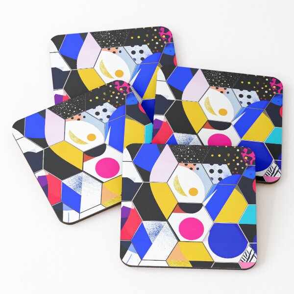 Item preview, Geometric Hexagon Pattern Colorful Abstract Design designed and sold by NizuCaCi.