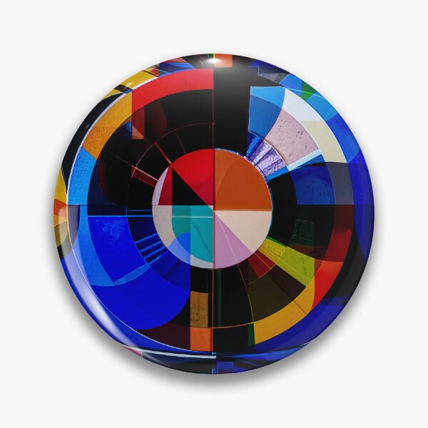 Item preview, Abstract Circular Geometry Dark Background Colorful Design designed and sold by NizuCaCi.