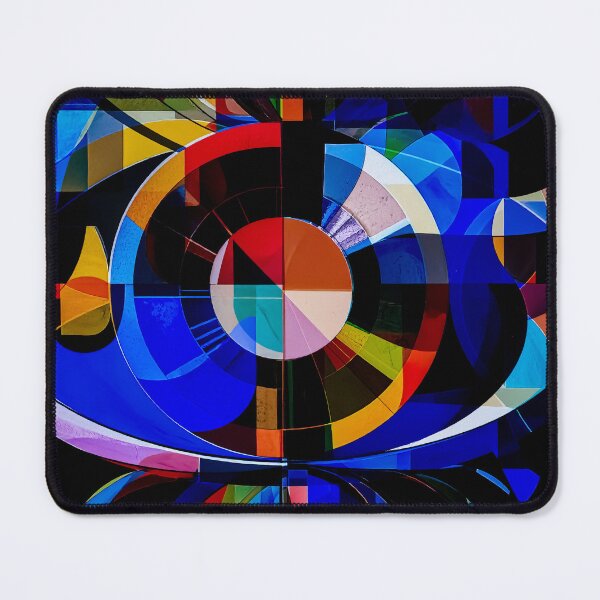 Item preview, Abstract Circular Geometry Dark Background Colorful Design designed and sold by NizuCaCi.