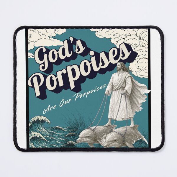 Item preview, God’s Porpoises – Jesus Dolphin Rider Tee designed and sold by Alt Christian.