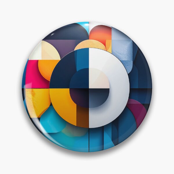 Item preview, Modern Geometric Circle Grid Abstract Color Composition designed and sold by NizuCaCi.