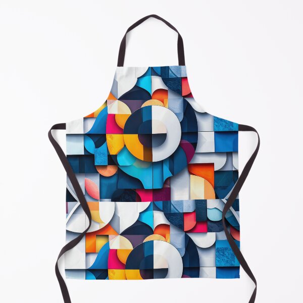 Item preview, Modern Geometric Circle Grid Abstract Color Composition designed and sold by NizuCaCi.