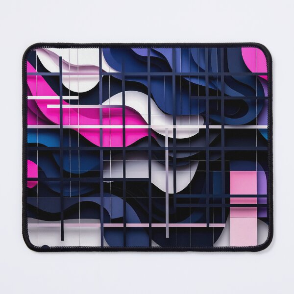 Item preview, Geometric Grid Wave Abstract Modern Color Flow designed and sold by NizuCaCi.