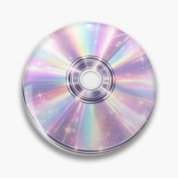 Item preview, Glossy Y2K Holographic CD Sticker designed and sold by Glossy Club.