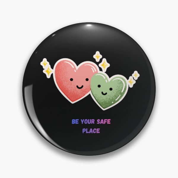 Item preview, Be Your Safe Place Affirmation – Cute Kawaii Pastel Heart Design designed and sold by Homelife3.