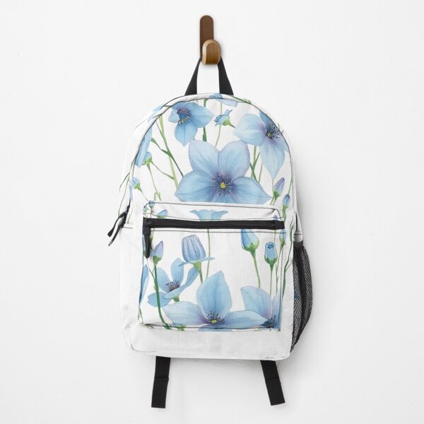 Item preview, Blue Wildflower Bouquet Watercolor Boho Floral designed and sold by IronVersDesign.