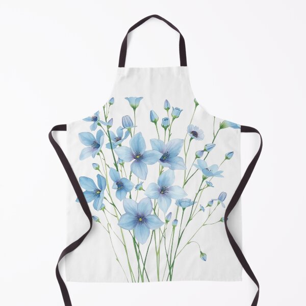 Item preview, Blue Wildflower Bouquet Watercolor Boho Floral designed and sold by IronVersDesign.