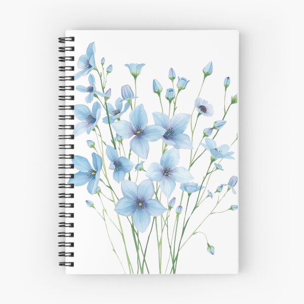 Item preview, Blue Wildflower Bouquet Watercolor  Boho Floral designed and sold by IronVersDesign.
