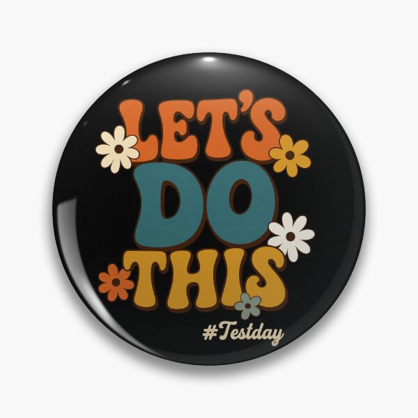 Item preview, Let’s Do This Test Day Retro Flower Teacher Design designed and sold by LashondaGreen89.