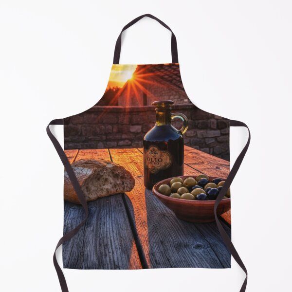 Item preview, Mediterranean Sunset with Wine and Bread designed and sold by HeyHas.