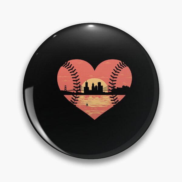 Item preview, US State San Francisco Baseball Heart designed and sold by AvenStudioCo.