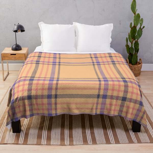 Item preview, Beige Orange Plaid Seamless Fabric Pattern designed and sold by PowerAntShop.
