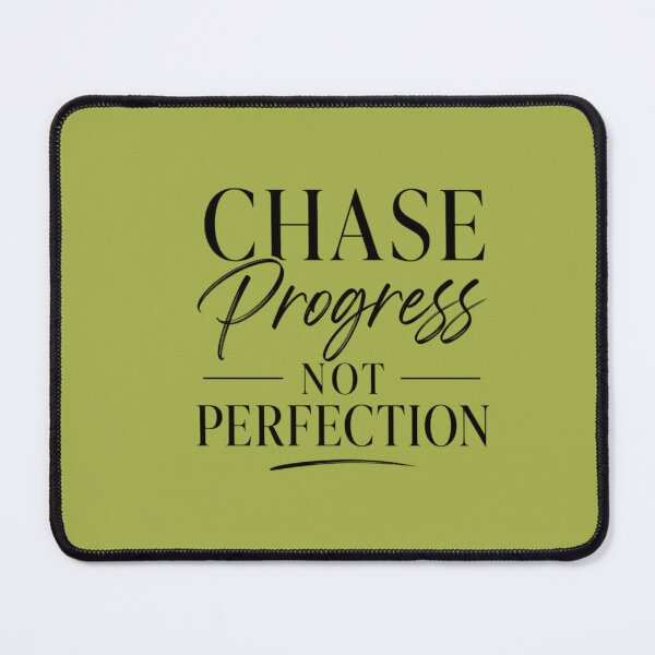 Item preview, Minimalist Motivational Typography – Chase Progress Not Perfection Quote Design designed and sold by Sanika arts .