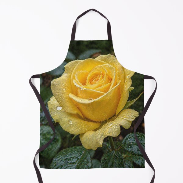 Item preview, Yellow Rose with Raindrops - Floral Macro Photography designed and sold by ChiefMomCo.