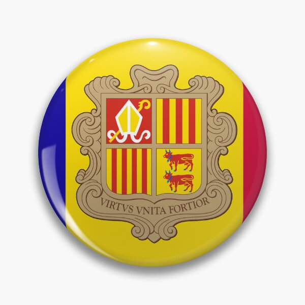 Item preview, Andorran Flag designed and sold by wickedcartoons.