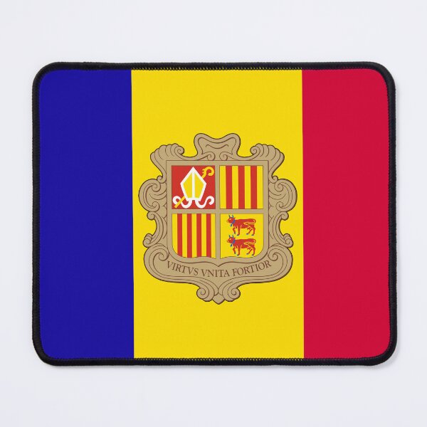 Item preview, Andorran Flag designed and sold by wickedcartoons.