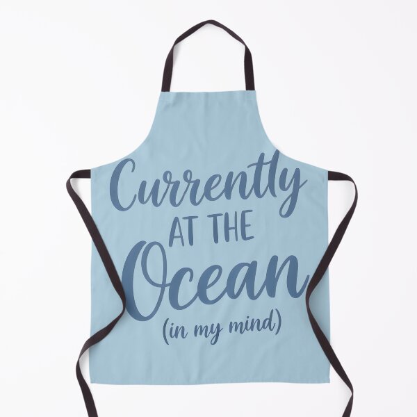 Item preview, Currently at the Ocean (In My Mind) – Coastal Escape Typography Design designed and sold by Sea Gem.