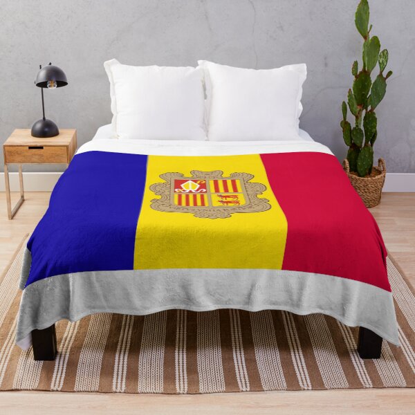 Item preview, Andorran Flag designed and sold by wickedcartoons.