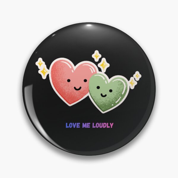 Item preview, Love Me Loudly Affirmation – Cute Kawaii Pastel Heart Design designed and sold by Homelife3.