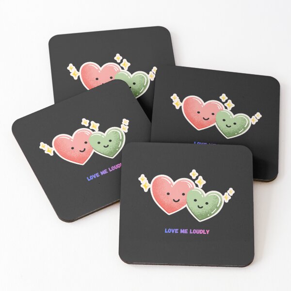 Item preview, Love Me Loudly Affirmation – Cute Kawaii Pastel Heart Design designed and sold by Homelife3.