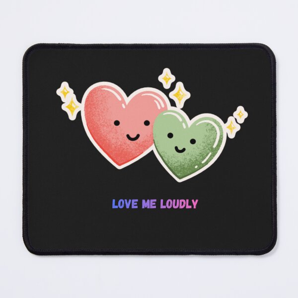Item preview, Love Me Loudly Affirmation – Cute Kawaii Pastel Heart Design designed and sold by Homelife3.