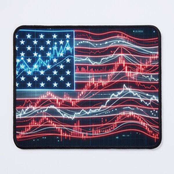 Item preview, graph flag usa designed and sold by DesignerDrop.