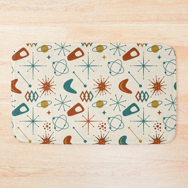 Item preview, Atomic Age Pattern - MCM - Geometric Abstract Earth Tone Midcentury Modern Art designed and sold by CattlettArt.