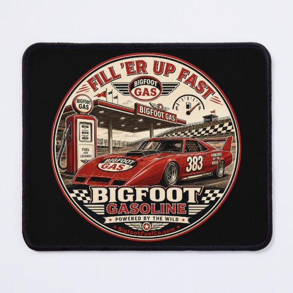 Item preview, Fill’er Up Fast – Bigfoot Gasoline Retro Racing Fuel Station designed and sold by Bigfoot Fuel Co.