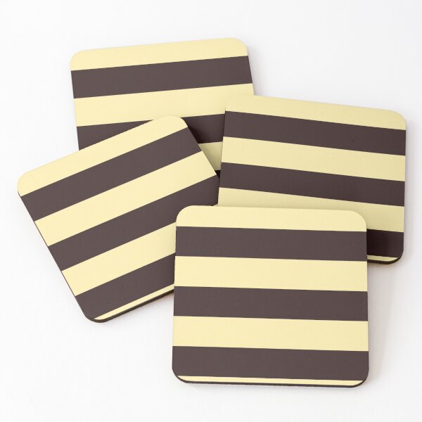 Item preview, Yellow and brown stipes  designed and sold by Stickr.wld.