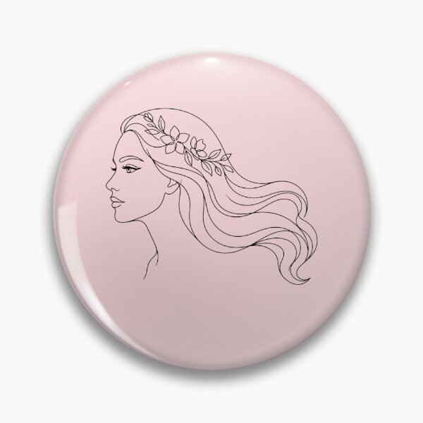 Item preview, Goddess Glow: Minimalist Fine Line Beauty Portrait designed and sold by NoraStudioArt.