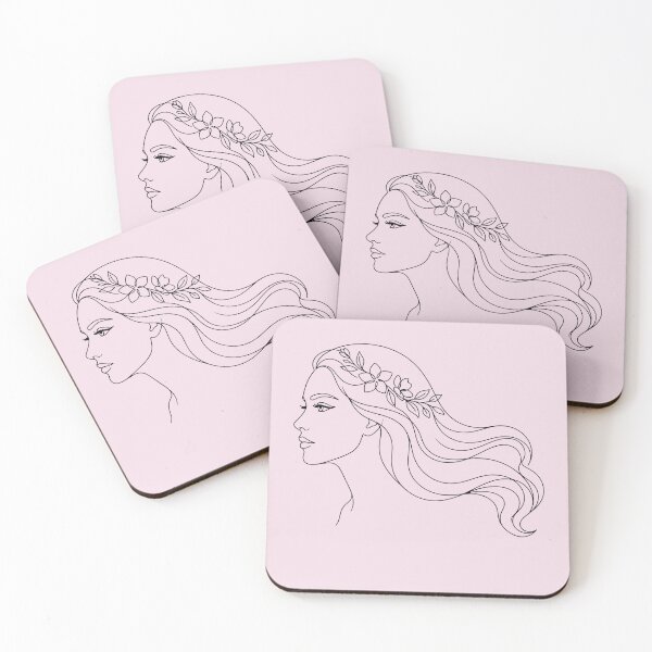 Item preview, Resplandor de Diosa: Retrato de Belleza Minimalista de Líneas Finas designed and sold by NoraStudioArt.