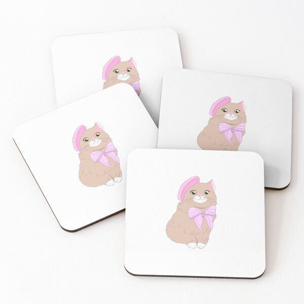 Item preview, beret cat with pink  designed and sold by sara747.
