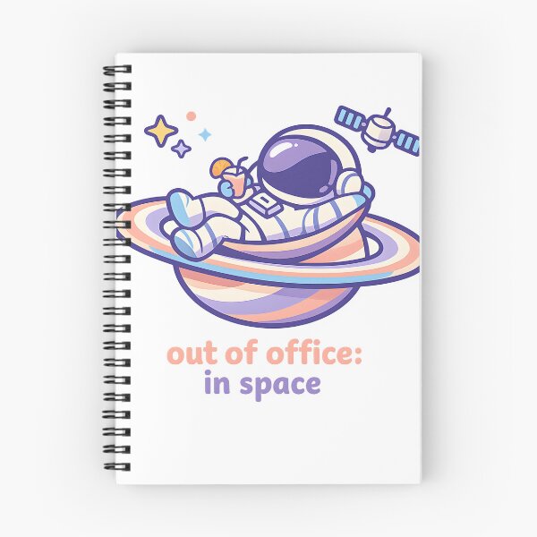Item preview, "Out of Office: In Space" | Aesthetic Chill Astronaut & Vacation Vibe Art designed and sold by Naviora.