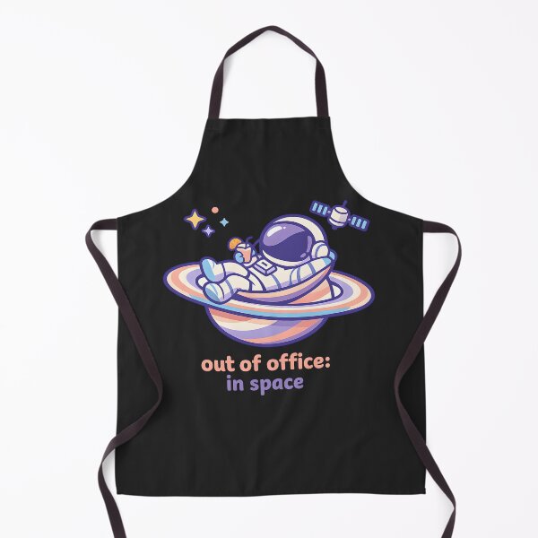 Item preview, "Out of Office: In Space" | Aesthetic Chill Astronaut & Vacation Vibe Art designed and sold by Naviora.
