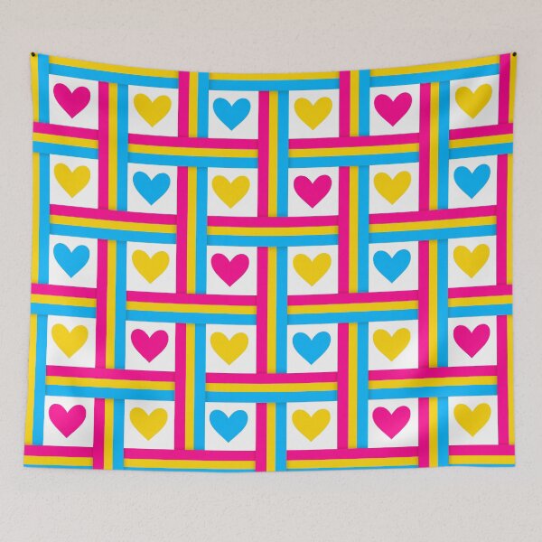 Item preview, Pan Pride Flags and Hearts designed and sold by Don-A-Hue.