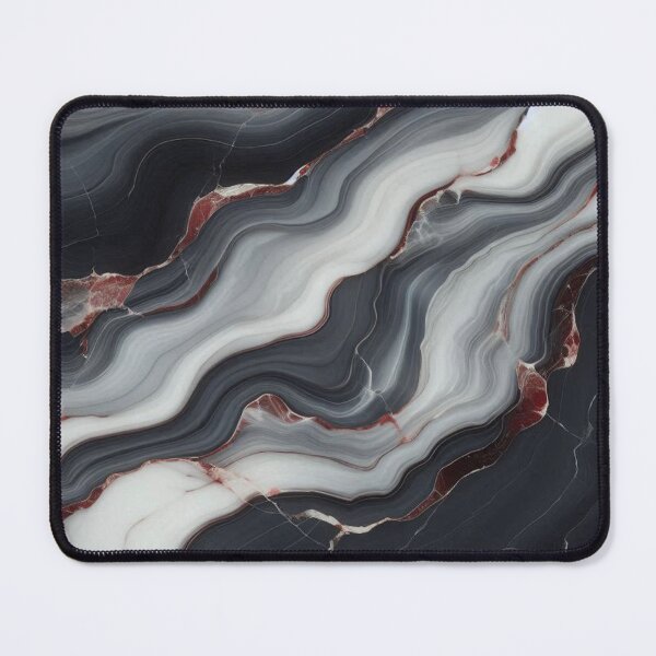 Item preview, Fluid Black Marble Wave Abstract Texture for Dark Aesthetic Design Lovers designed and sold by WildStroke.