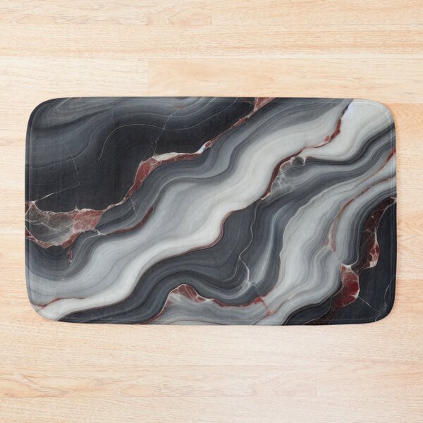 Item preview, Fluid Black Marble Wave Abstract Texture for Dark Aesthetic Design Lovers designed and sold by WildStroke.