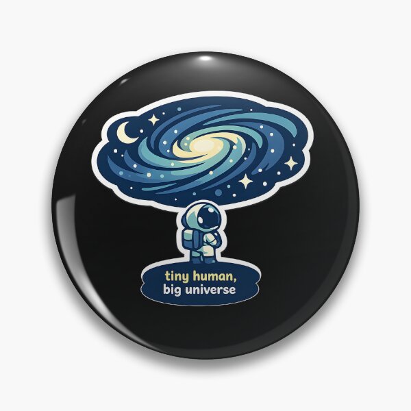 Item preview, "Tiny Human, Big Universe" | Aesthetic Astronaut & Cosmic Wonder Art designed and sold by Naviora.