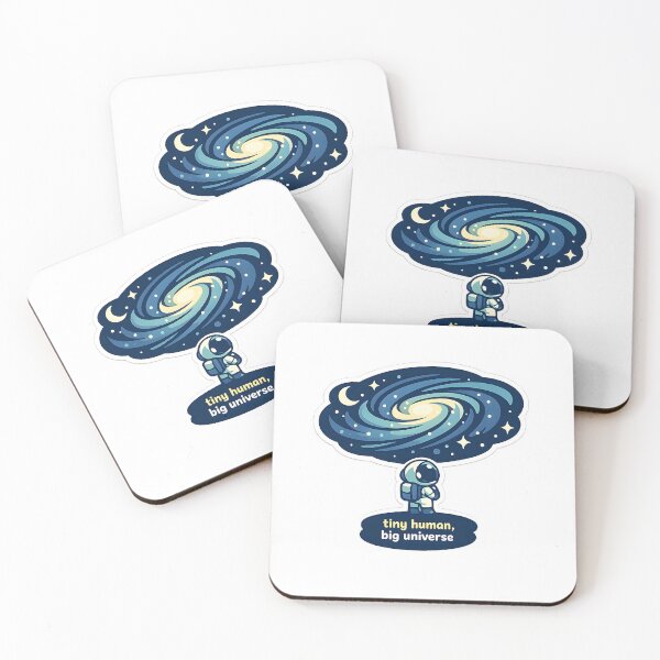 Item preview, "Tiny Human, Big Universe" | Aesthetic Astronaut & Cosmic Wonder Art designed and sold by Naviora.