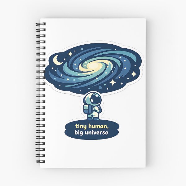 Item preview, "Tiny Human, Big Universe" | Aesthetic Astronaut & Cosmic Wonder Art designed and sold by Naviora.