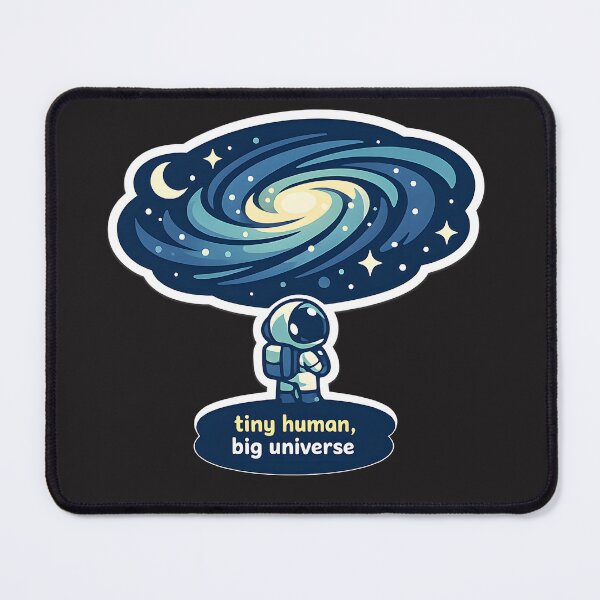Item preview, "Tiny Human, Big Universe" | Aesthetic Astronaut & Cosmic Wonder Art designed and sold by Naviora.