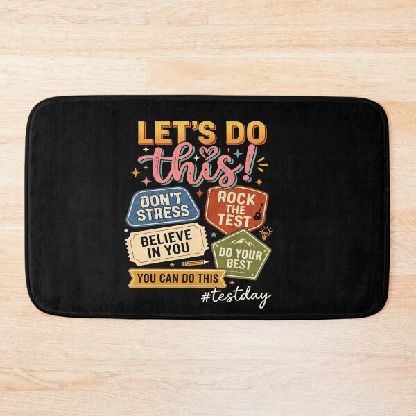 Item preview, Let’s Do This Test Day Vintage Motivational Design designed and sold by LashondaGreen89.