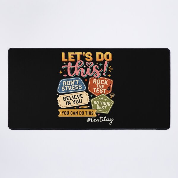 Item preview, Let’s Do This Test Day Vintage Motivational Design designed and sold by LashondaGreen89.
